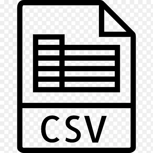 用逗号分隔的值计算机图标封装PostScript-csv