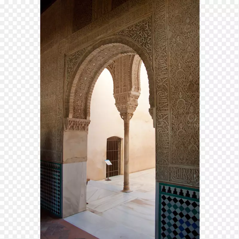 阿尔罕布拉窗拱门纳斯里德王朝宫窗