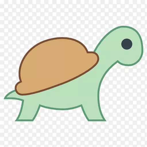 龟背皮龟爬行动物剪贴画-海龟
