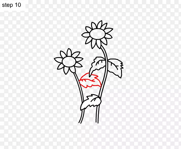 花卉设计视觉艺术剪贴画向日葵画