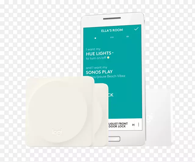 移动电话家庭自动化套件Logitech POP附加开关无线蓝牙wi-fi合金罗技POP附加智能按钮-家庭
