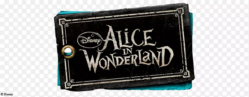 爱丽丝梦游仙境沃尔特迪斯尼公司品牌标识-蒂姆伯顿