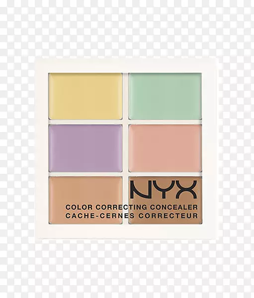 尼克斯3c隐藏正确的轮廓调色板介质尼克斯色彩校正遮瑕剂尼克斯化妆品-尼克斯化妆品
