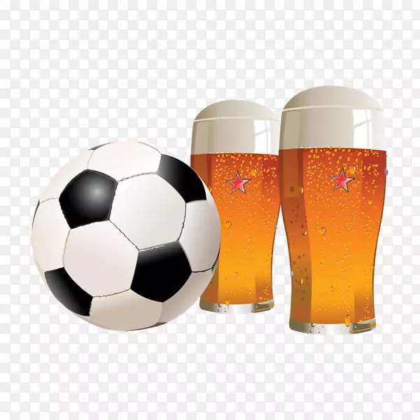足球运动员啤酒球