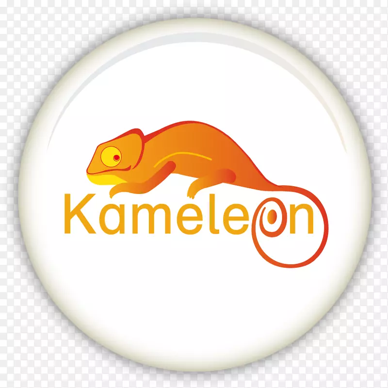变色龙标志动物字体-Kameleon