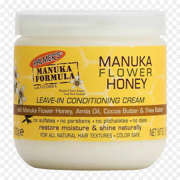 MāNuka蜂蜜护发坎图乳木果黄油离开-在调理修复霜帕尔默的可可黄油配方净化酶面膜-蜂蜜