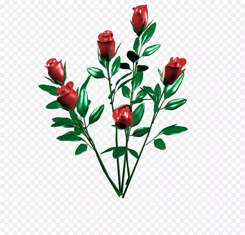 切花罗莎×阿尔巴玫瑰家族花卉设计-设计