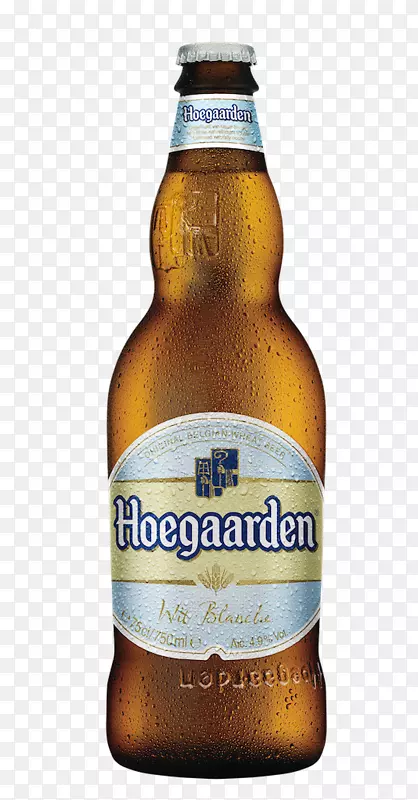 小麦啤酒瓶Hoegaarden啤酒厂苹果汁-啤酒