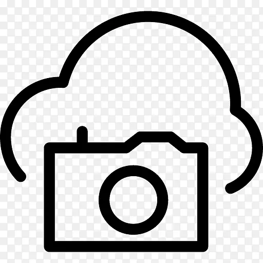 计算机图标云计算照相机摄影.云计算