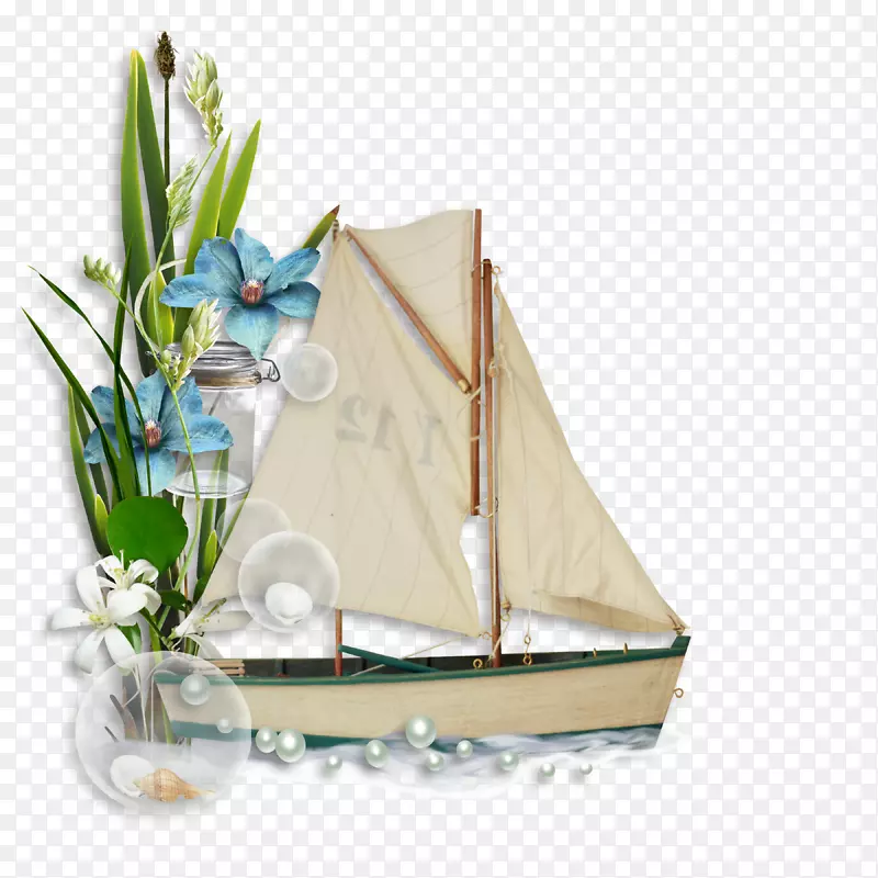 帆船-纸船创意