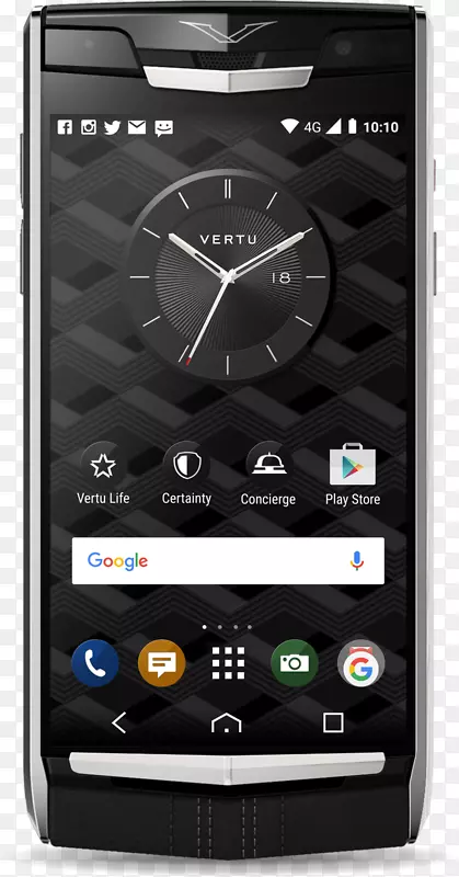 Vertu签名智能手机电话黑莓手电筒9800 512 mb-黑色智能手机