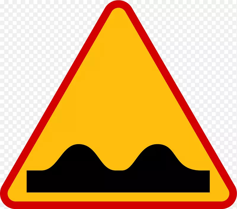波兰道路交通标志警告标志-道路