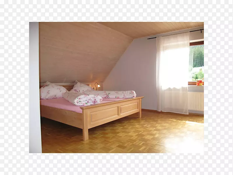 床架，卧室，木地板，层压板地板.床垫