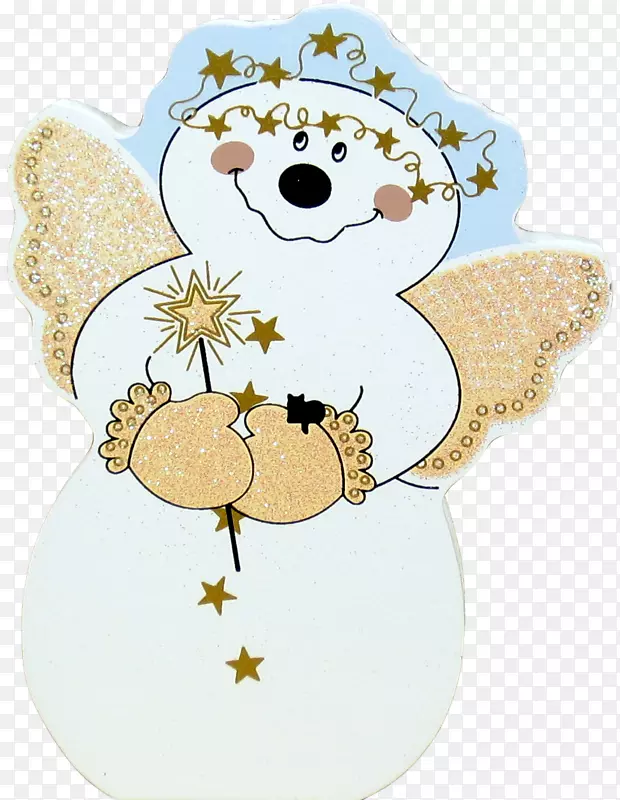 雪人天使圣诞装饰品雪人
