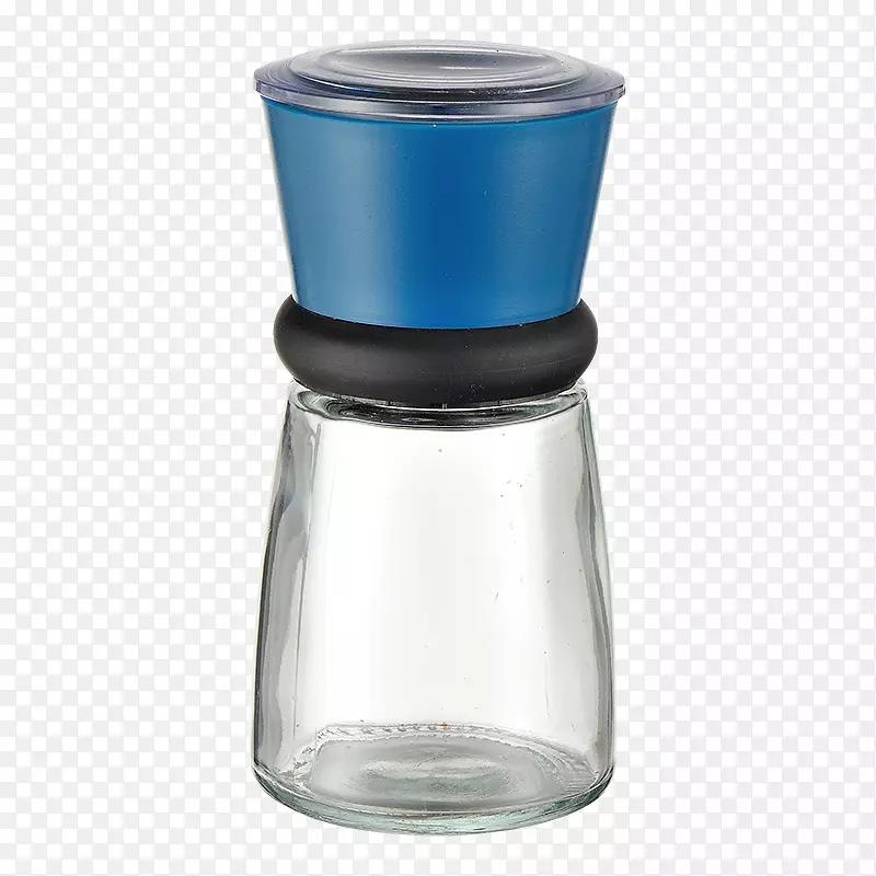 水瓶玻璃瓶钴蓝色盖子玻璃