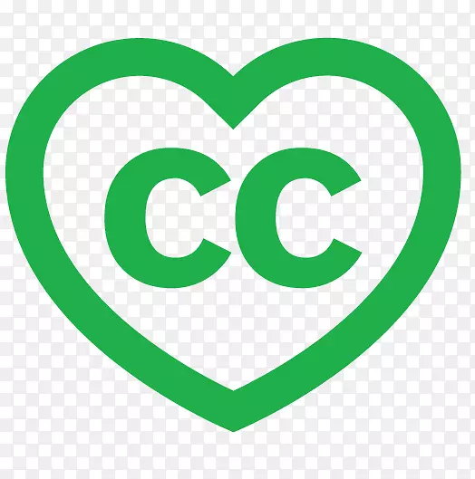 创意共用牌剪贴画-绿色心脏