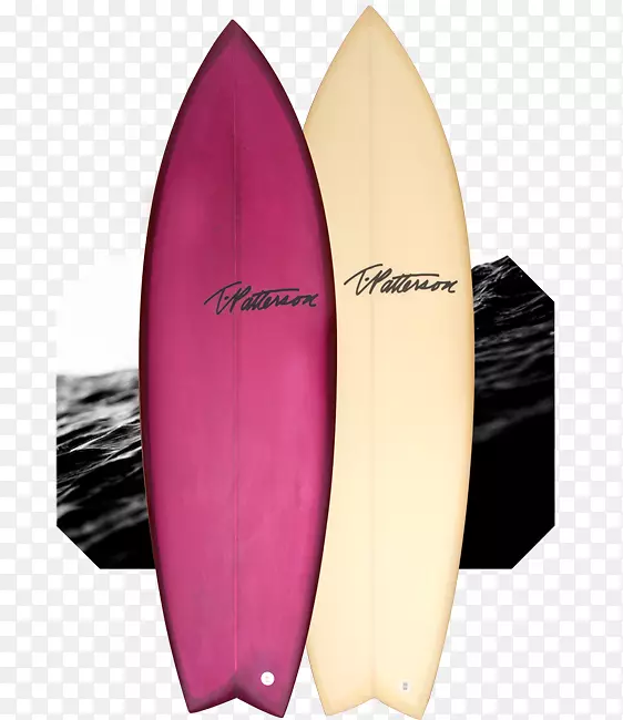 冲浪板粉红m型设计