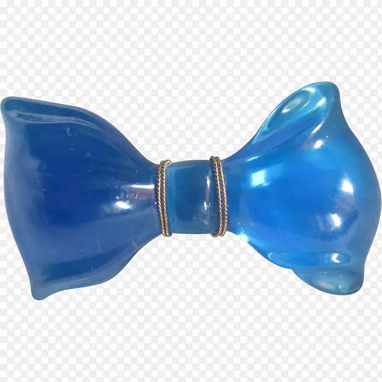 服装配件塑料时尚.蓝色蝴蝶结
