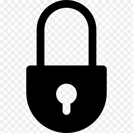 计算机图标挂锁安全密码挂锁