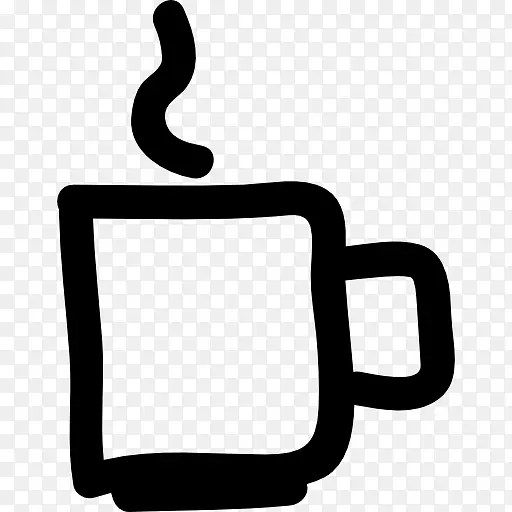 咖啡杯茶画电脑图标.咖啡