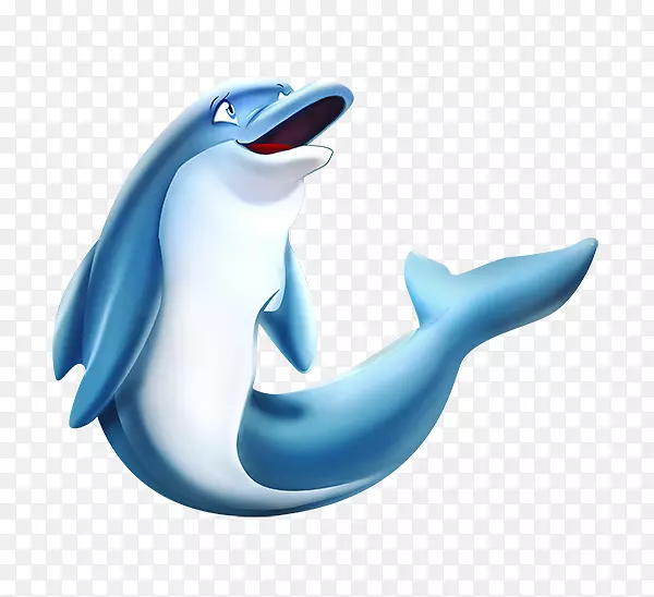 常见宽吻海豚美人鱼鳍有趣海洋生物-海豚