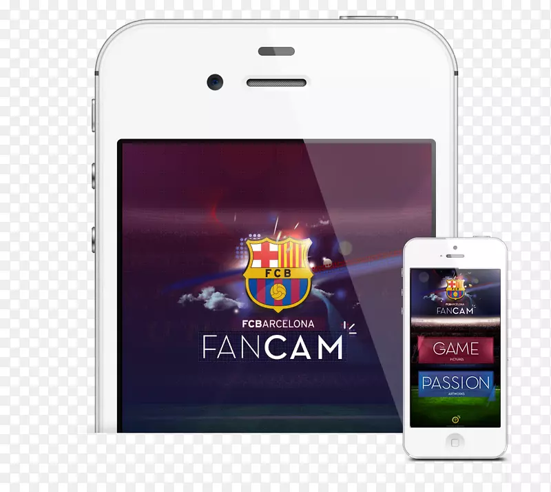 智能手机功能电话FC巴塞罗那曼彻斯特联队。多媒体智能手机