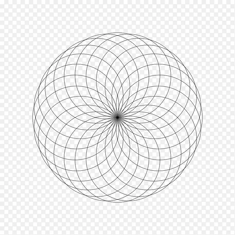 神圣的几何学nelumbo nucifera螺旋连接点