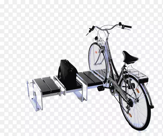 自行车马鞍混合自行车街道家具自行车停放架-自行车滑板