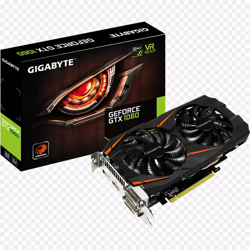 显卡和视频适配器NVIDIA GeForce GTX 1060 GDDR 5 SDRAM英伟达精视GTX GB技术-NVIDIA