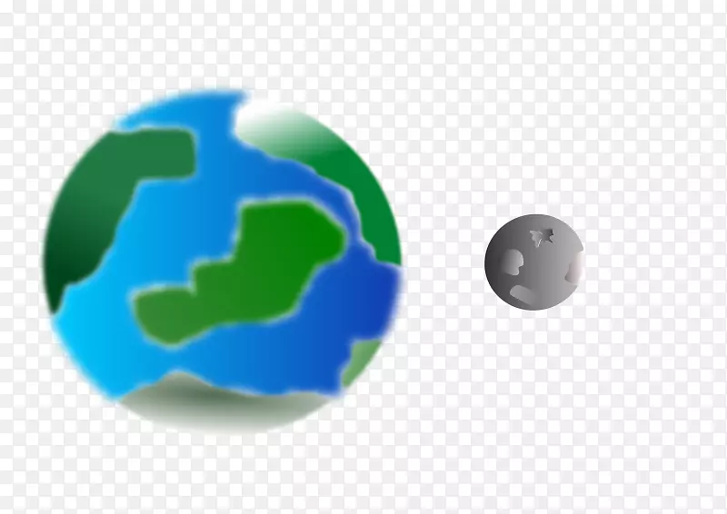 地球行星月球剪贴画-地球