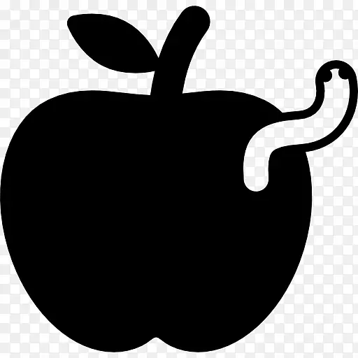 蠕虫电脑图标苹果剪贴画-苹果