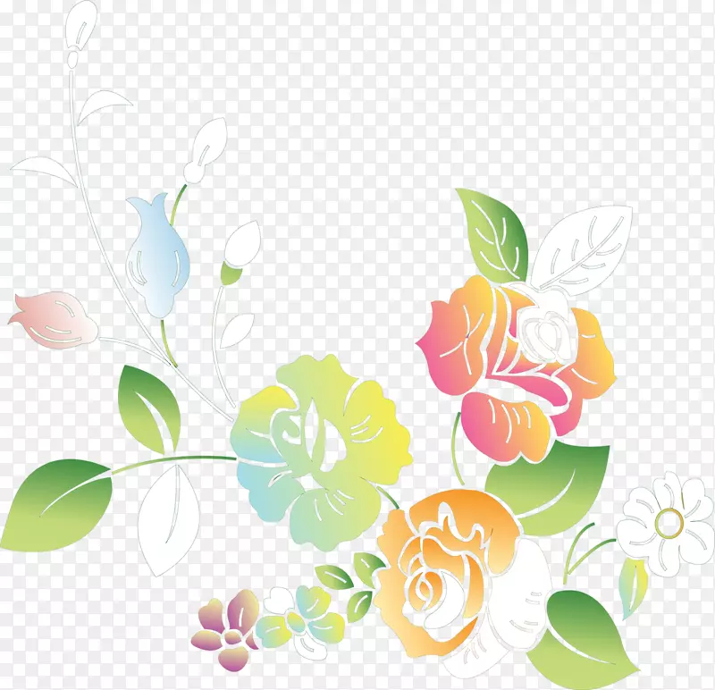 花卉设计花卉装饰图案-花卉