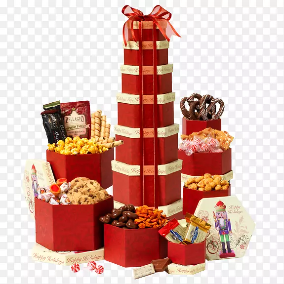 食品礼品篮圣诞礼物圣诞装饰礼品塔