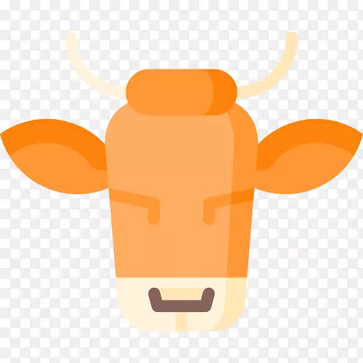 农业计算机图标小笔畜牧业剪贴画长角牛