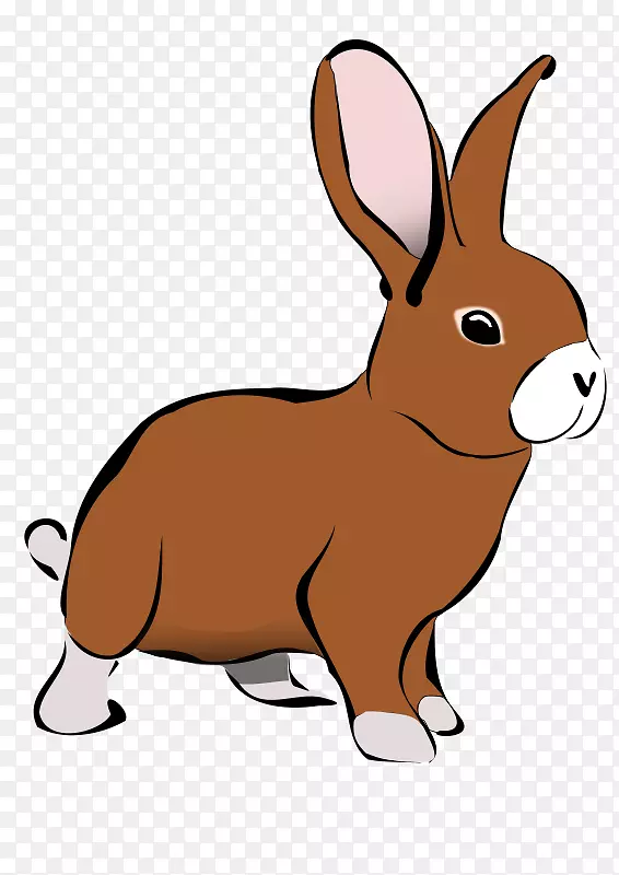 国内兔雪蹄兔剪贴画-兔子