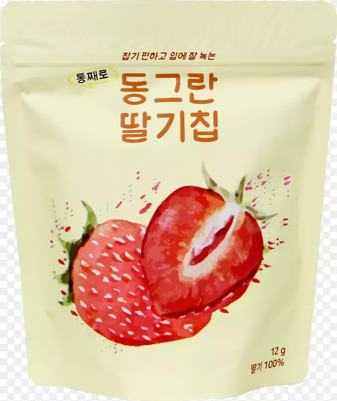草莓冷冻干燥冷冻酸奶小吃-草莓