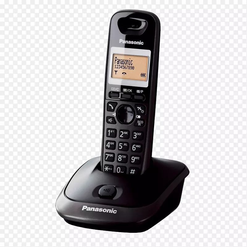 松下DECT kx-tg 2511 pdt黑色无绳电话家庭及商务电话松下kx-tg1611 sph