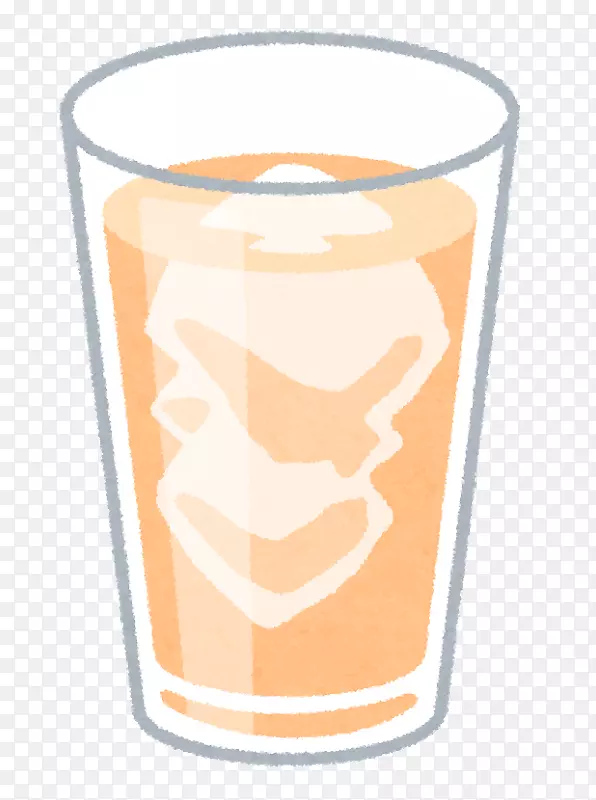 品脱玻璃橙汁饮料