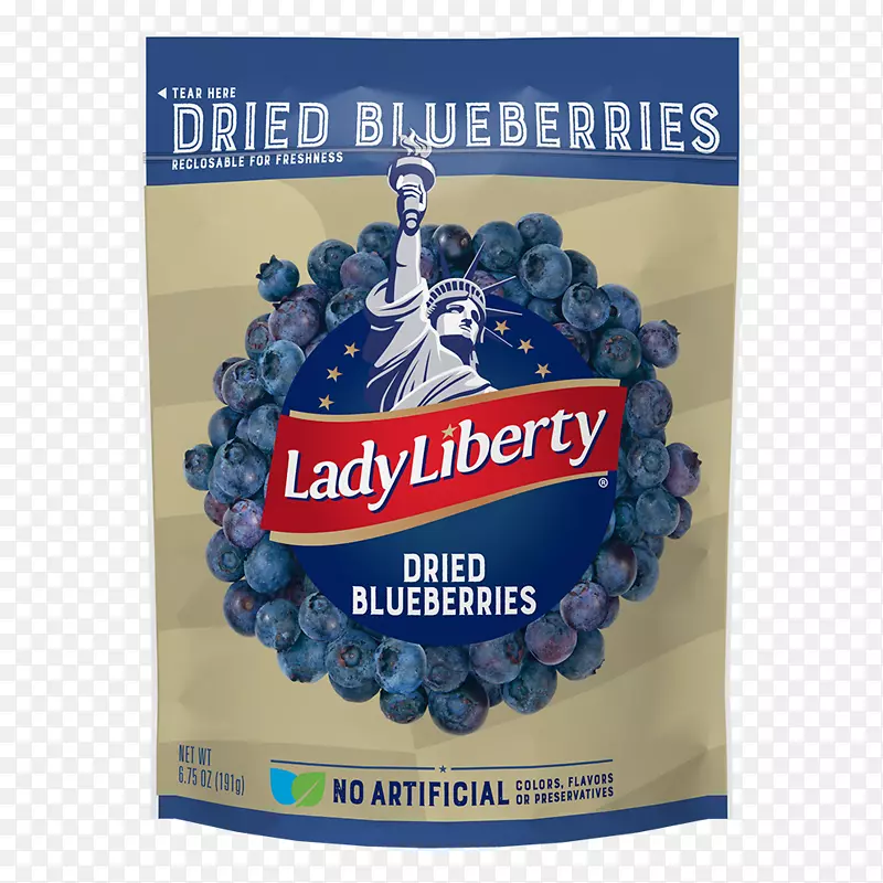 自由女神像有机食品干果蓝莓果仁蓝莓干