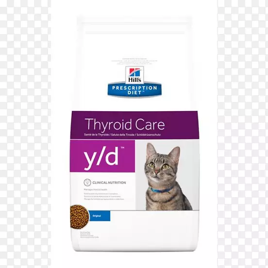 猫食狗处方饮食y/d甲状腺保健猫罐头食物希尔宠物营养-猫