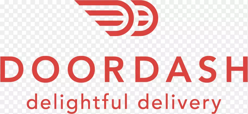 DoorDash送货企业标志餐厅-美食快车