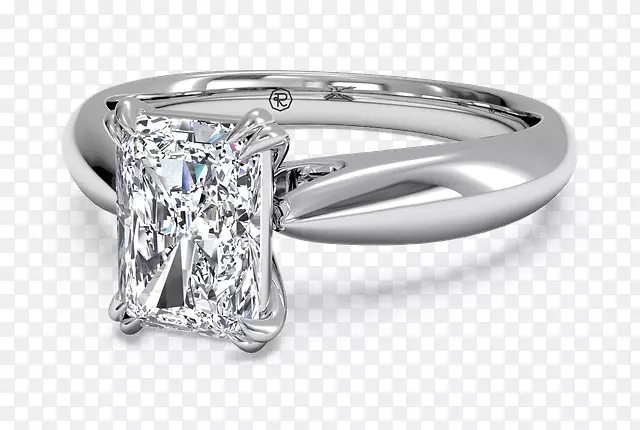 钻石切割订婚戒指结婚戒指-纸牌