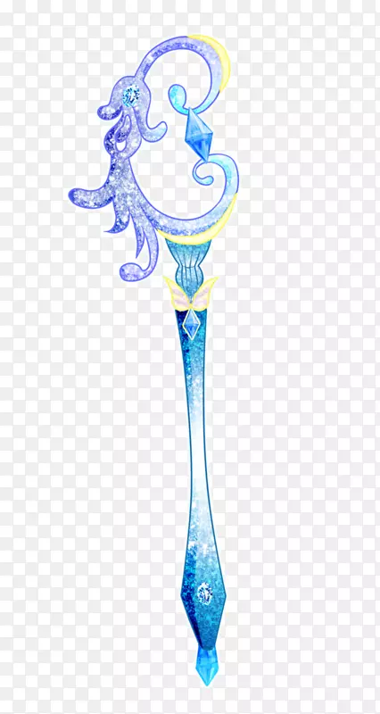 画魔杖魔法护身符水手月亮魔杖