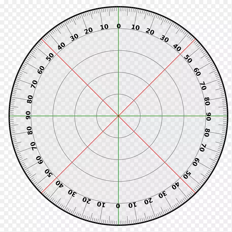 量角器圆度模板旋转-360度
