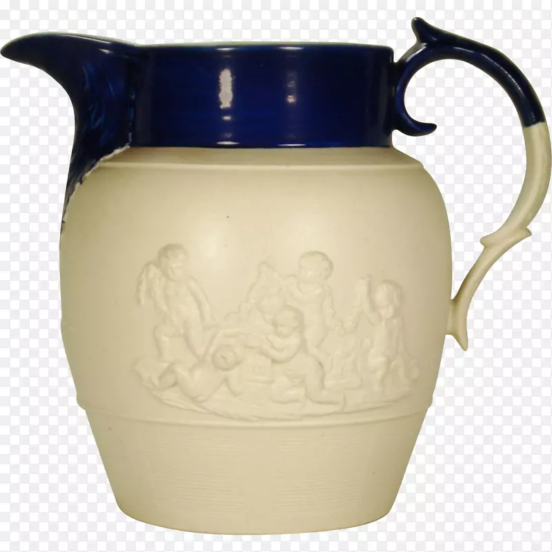 陶器陶瓷钴蓝罐杯