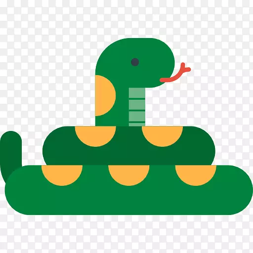 蛇和农民的电脑图标爬行动物-蛇