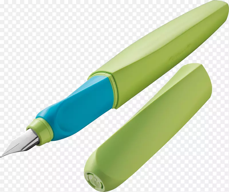 滚珠笔füllhalter捻度Blau/Blau Pelikan旋转钢笔‘Neon Li’nib Pelikan扭转笔