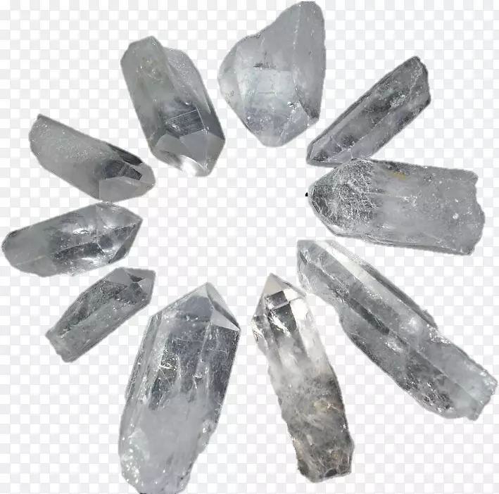 晶体愈合石英矿物晶体石英