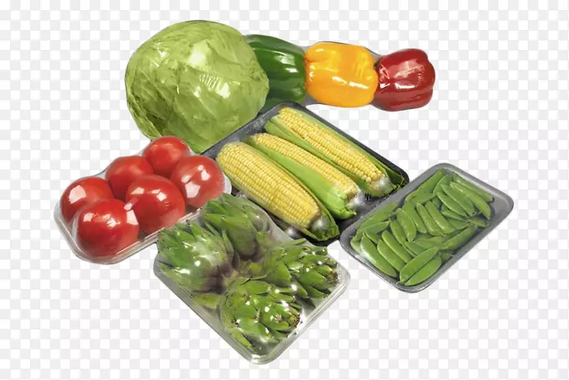 收缩包装和标签收缩隧道聚烯烃保鲜膜-蔬菜