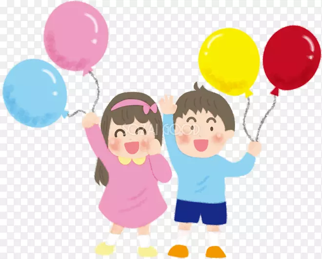 气球儿童幼儿园剪辑艺术-诚实人